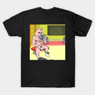 Gym Sneaker Sniffer Pig T-Shirt